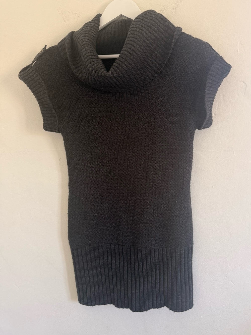 Dex Charcoal Cowl Neck Sweater Dress